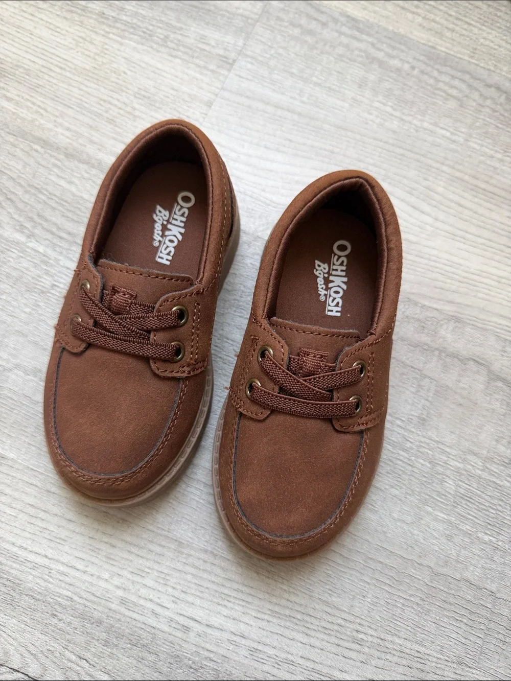 Toddler Boy OshKosh B'gosh Brown Lace-Up Kids Dress Shoe